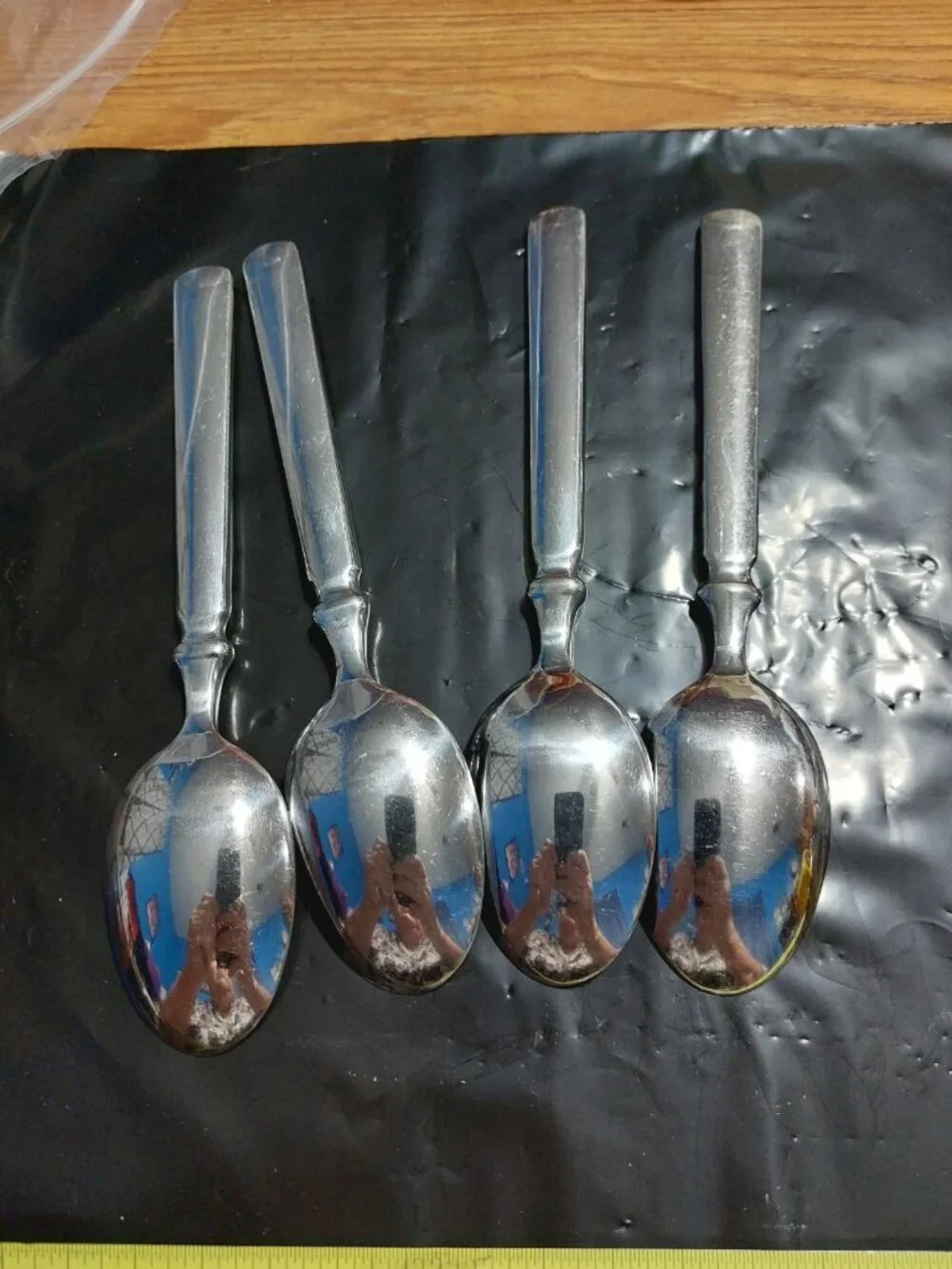 Martha Stewart EMPIRE MSE Stainless Flatware Spoons Lot Of 4
